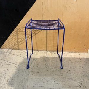 School locker shelf blue